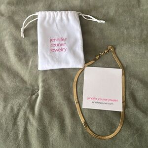 Jennifer Zeuner gold necklace.  NWT
